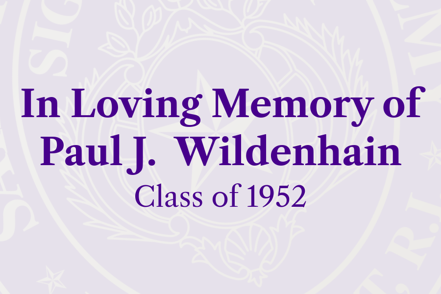 In Memory of Paul J. Wildenhain ’52